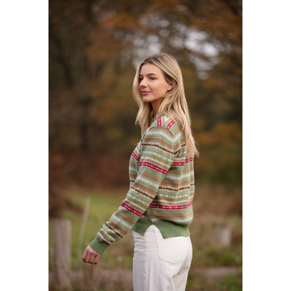 2ply Fairisle Crew Neck