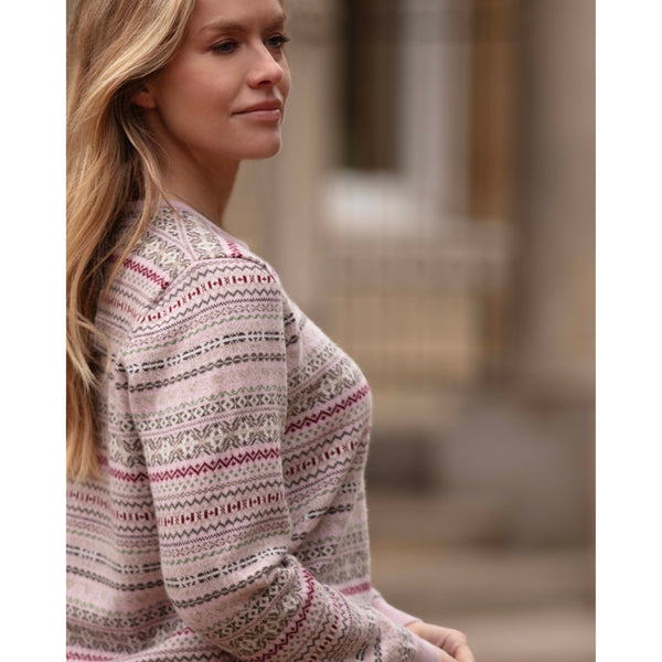 2ply Fairisle Crew Neck