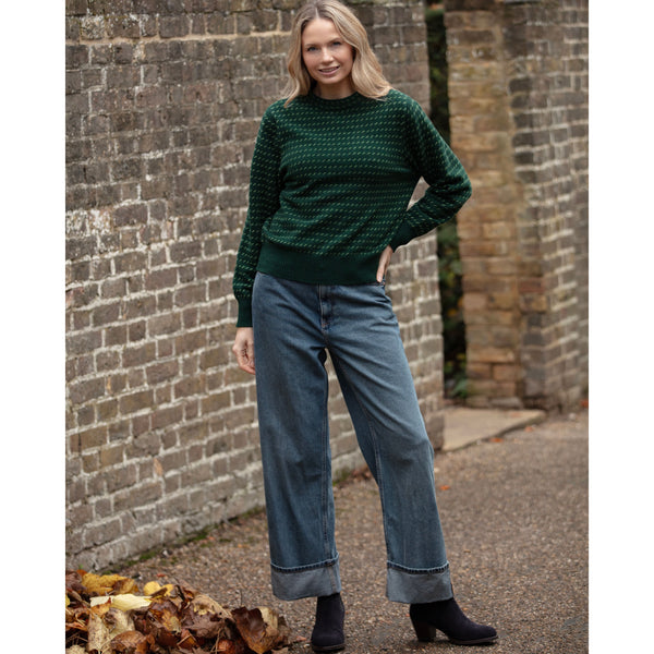 2 Ply Scandinavian Fairisle Funnel Neck