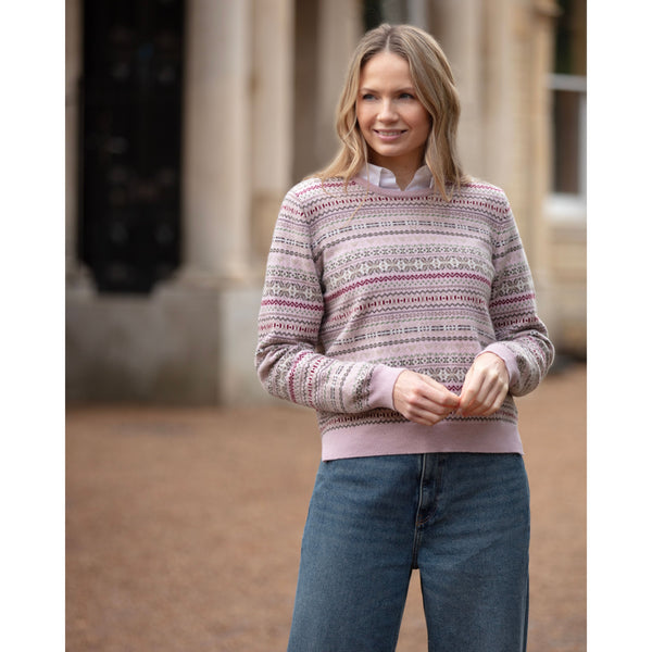 2ply Fairisle Crew Neck