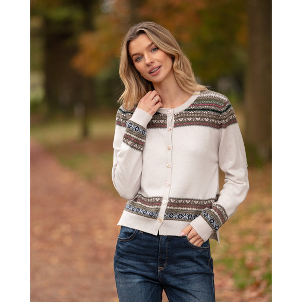 Chalk Ground Fairisle Cardigan