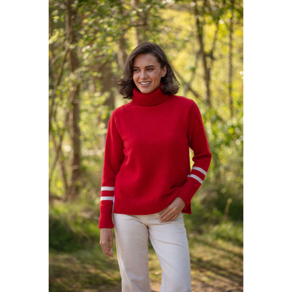 Roll Neck with Stripes