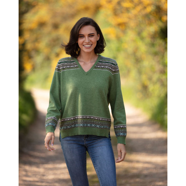 Fairisle Vee Neck