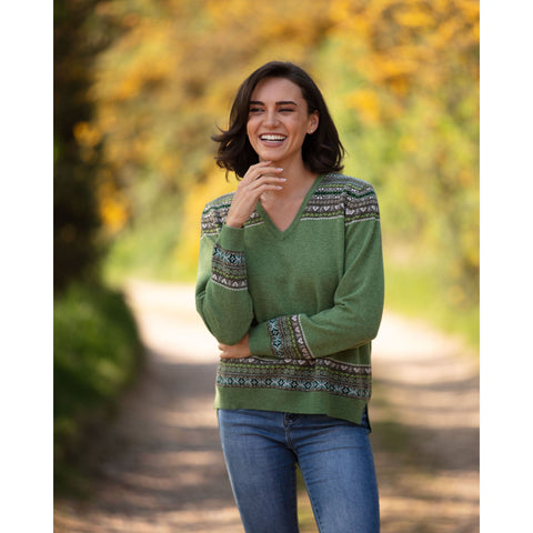 Fairisle Vee Neck
