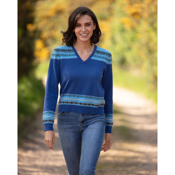 Fairisle Vee Neck