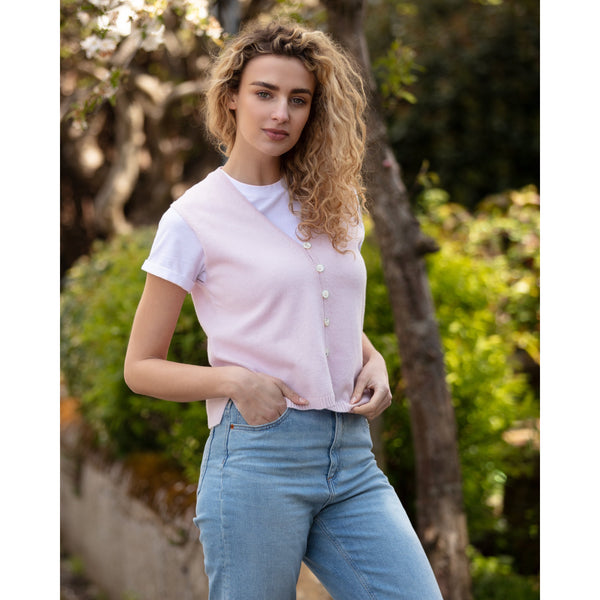 Light Pink contemporary waistcoat